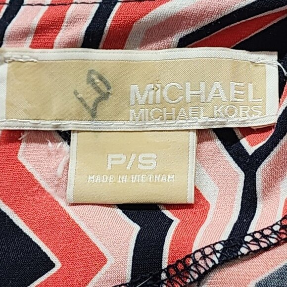 Michael Kors Women's Dress Coral Geometric Shape Dress, Women's Small - Picture 4 of 6